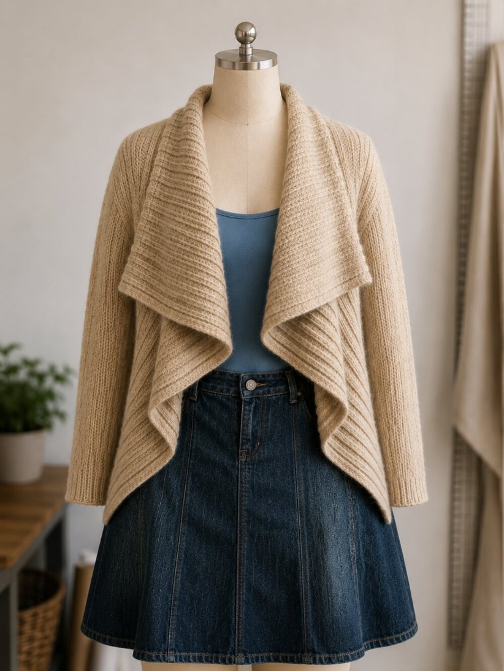 Cozy Cascading Knit Cardigan